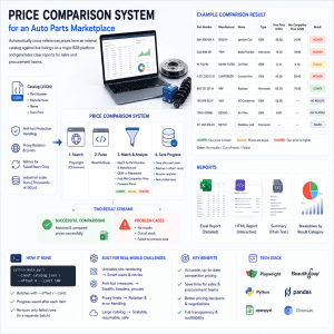 Price Comparison System for an Auto Parts Marketplace